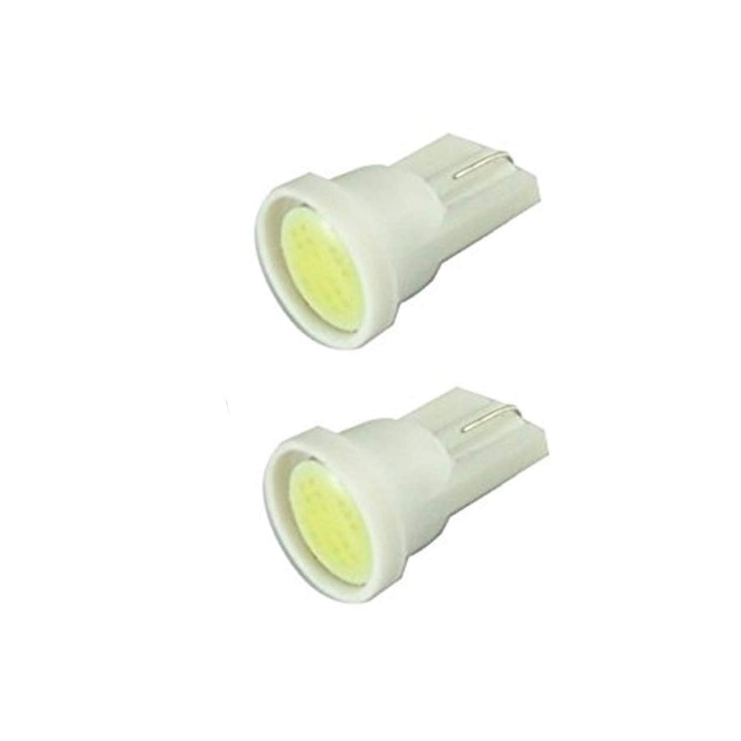 Allextreme EXT10W6 Universal T10 LED Parking Light COB Super Bright Interior Pilot License Plate Dome Indicator Lamp Bulb for Car Bike and Motorcycle (2W, White, 2 PCS)