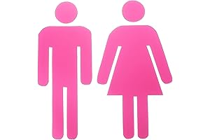 PATIKIL Pink Restroom Sign: A Discreet Guide for Your Business