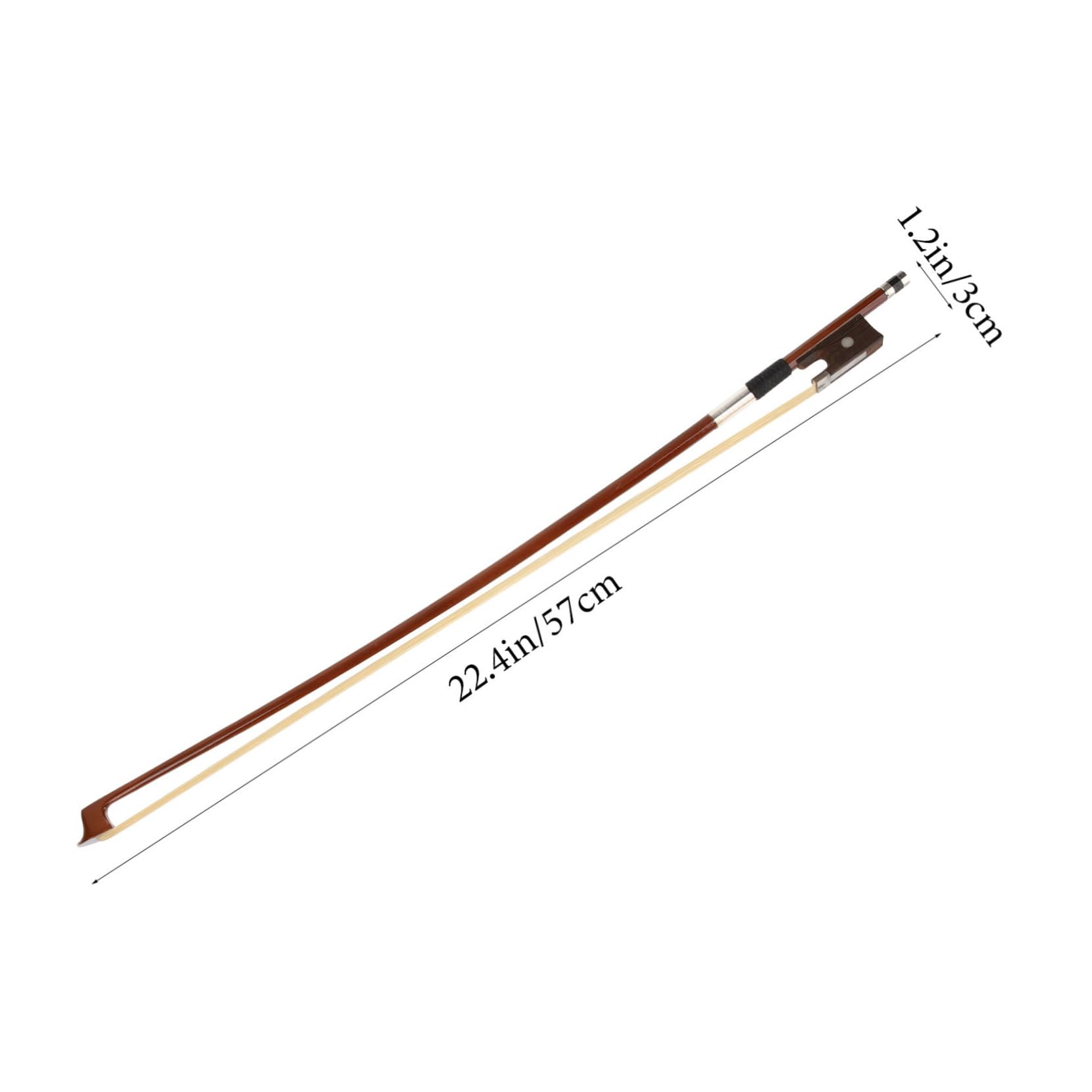 Gatuida Archet Violon Bien Équilibré en Bois pour Étudiants 1/4, Accessoire Arche Violon Pratique Facilitant la Technique, pour Débutants