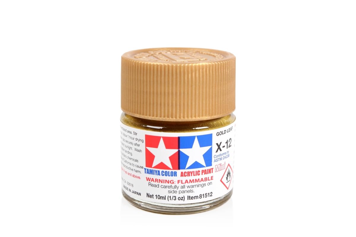 Tamiya X-12 Gold Leaf Acrylic Paint 10ml