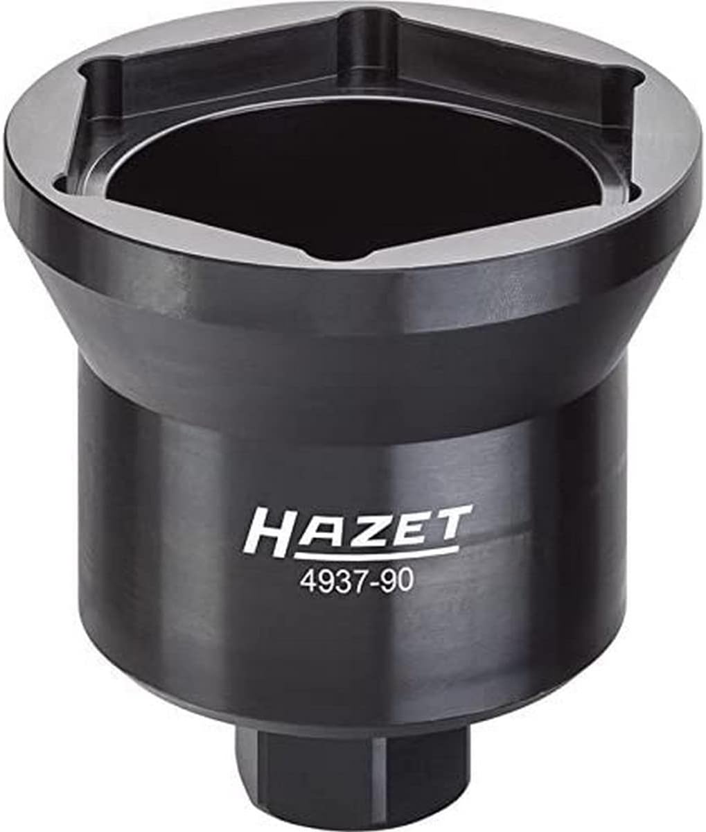 HAZET 4937-90 Commercial Vehicle Axle Nut Socket - Burnished
