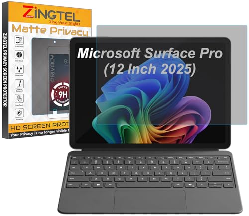Image of Privacy Matte Anti Spy Screen Guard Compatible With Microsoft Surface Pro 12 Inch 2025 Anti Peep Screen Protector Not a Tempered Glass
