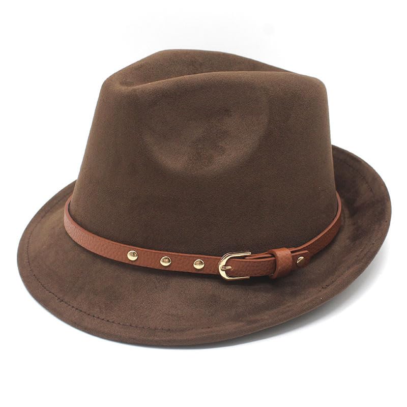 Up to 41% Off Wotfim Suede Fedora Hats for Men Women - Image 2