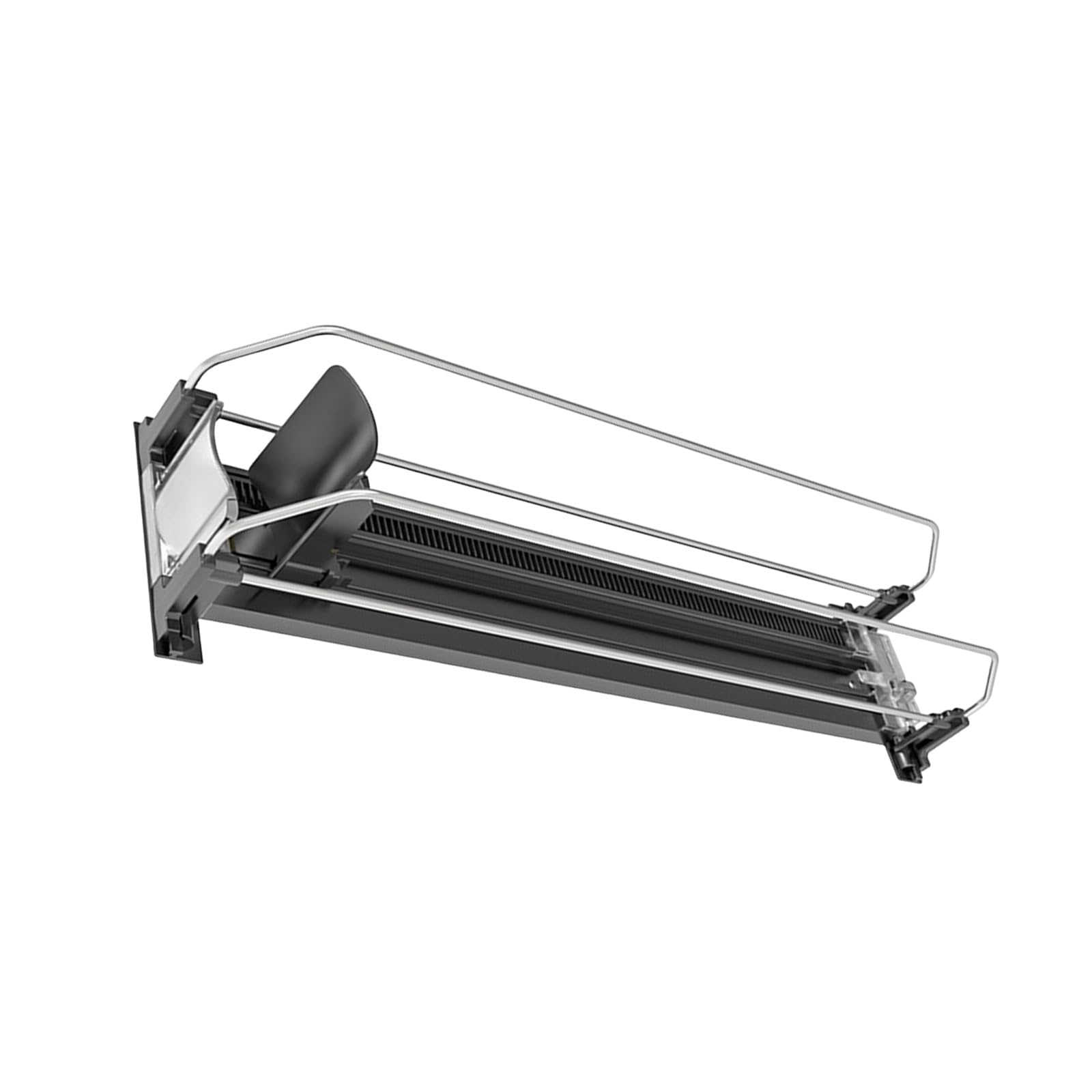 Can Merchandising Pusher Track for Beverage Display, Spring Loaded Shelf Organizer with 12.2 in Guided Lane for Storage Beverage Shelf Pusher Can Display Organizer Row Drink Track Refrigerator Retail