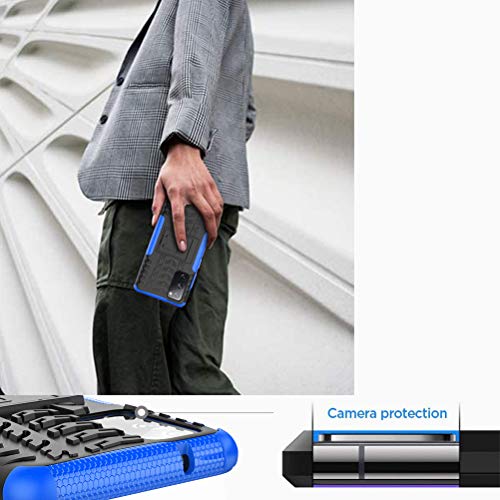 MOONCASE Capa para Samsung Galaxy S20 FE, camada dupla 2 em 1, capa protetora híbrida resistente com