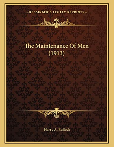 The Maintenance Of Men (1913)