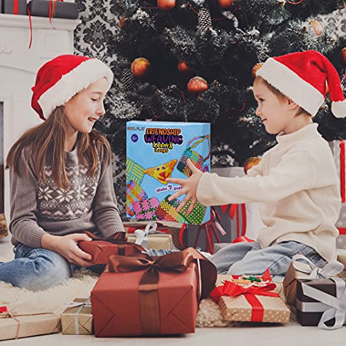 Builplay DT128B Weaving Loom For Kids, Makes 7 Potholders, 288 Loops In 8 Colors, Craft Kits For Girls Age 6+ thumb #7