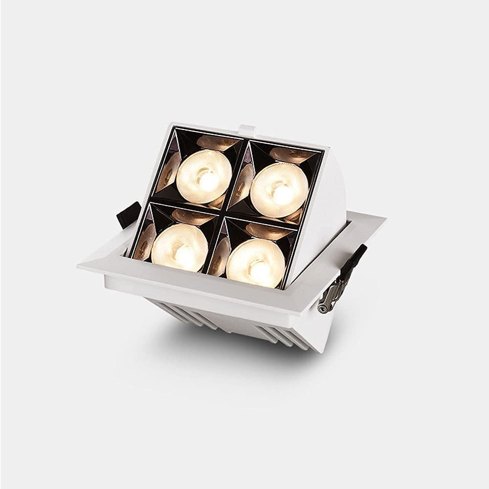 Lampe de plafond orientable plafonnier 4 spots design industriel