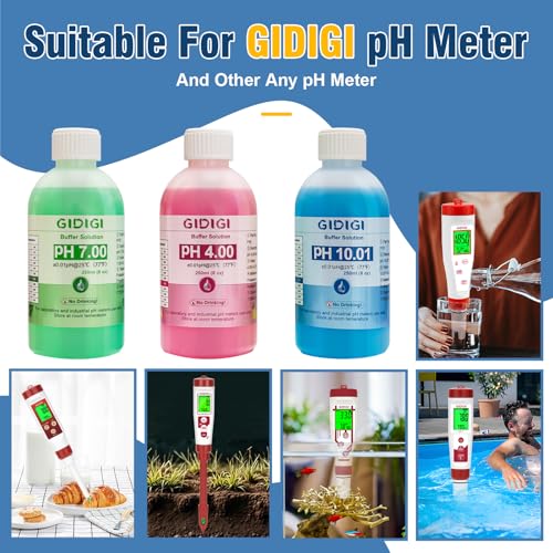 Image of pH Meter Calibration Solution Kit, Includes 4.00, 7.00 and 10.01