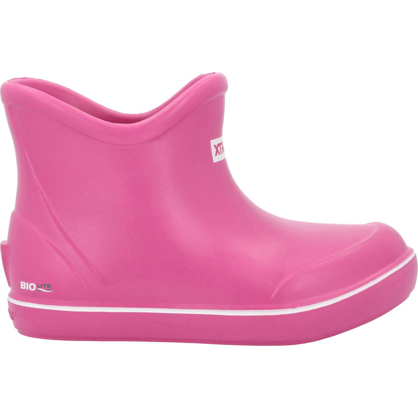XTRATUF TUFS Kids' Ankle Deck Boot, Rose Violet, Size 7(M)