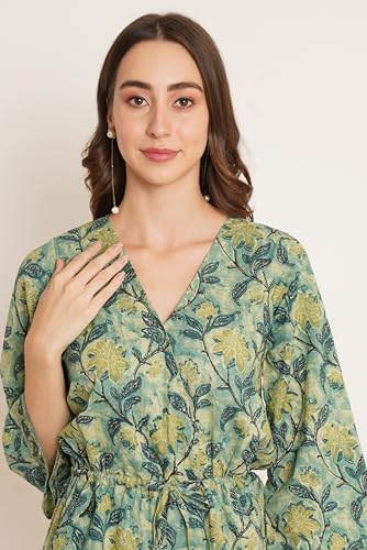 Image of COTLAND Fashions Jaipuri Cotton Printed Playsuit for Women