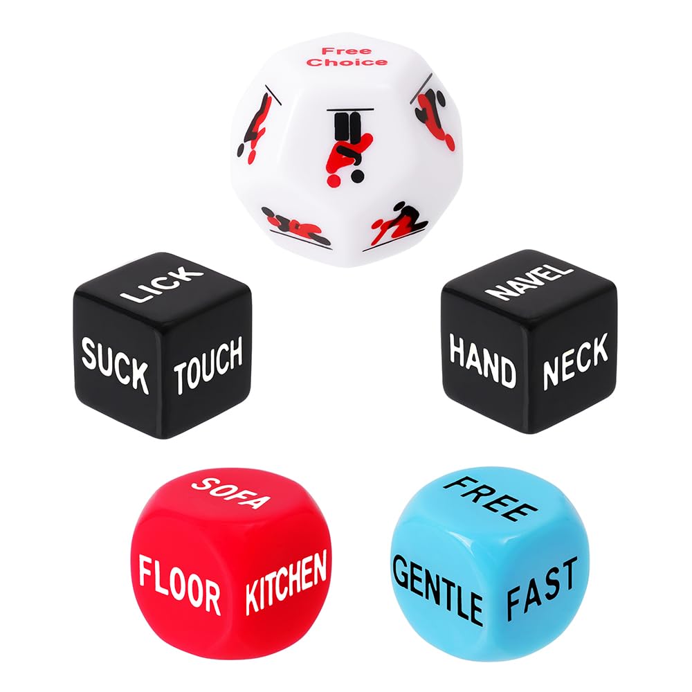 Romantic Naughty Dice Set for Adults Couple Funny Dice Couples Game for Anniversary Valentines Day Wedding Gift Couple