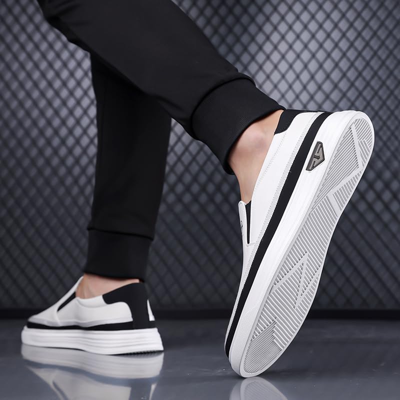 Image of Trsorini Mens Casual Shoes Soft Comfortable Flat Lightweight Moccasin Classic Breathable Leather Men's Shoes