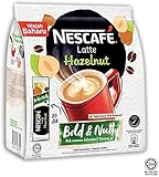 Malaysia Best Brand Nestle NESCAFE Premix Latte Hazelnut / Smooth Creamy Aromatic Nutty Flavor (20...