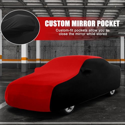 Image of Indoor Car Cover Replace for 2015-2025 Lexus RC300 RC350 F Sport, Luxurious Stretch Satin Ultimate Custom-fit Indoor Breathable Car Cover for Dust-Proof, Underground Garage, Car Show