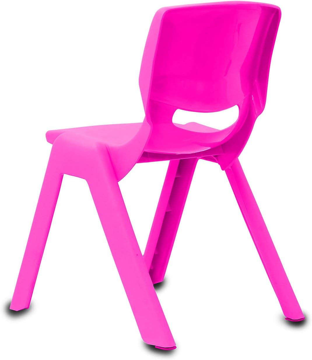 JAMARA Smiley 460584 Children's Chair up to 100 kg Stackable Robust Plastic Suitable for Indoor Outdoor Use Pink