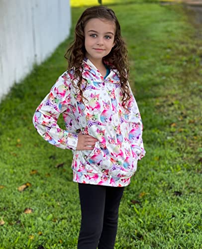 Big Girls Colorful Cat Hoodies 13 Years Old Juniors White Unicorn Graphics Shirt Sweater Size 14 Youth Child Thin Round Neck Hoodys Teenagers Stylish Meowy Long Sleeve Sweatshirt With Pockets 12T #TOP3
