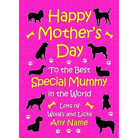 Personalised from The Dog Mothers Day Card (Special Mummy, Pink) Cover