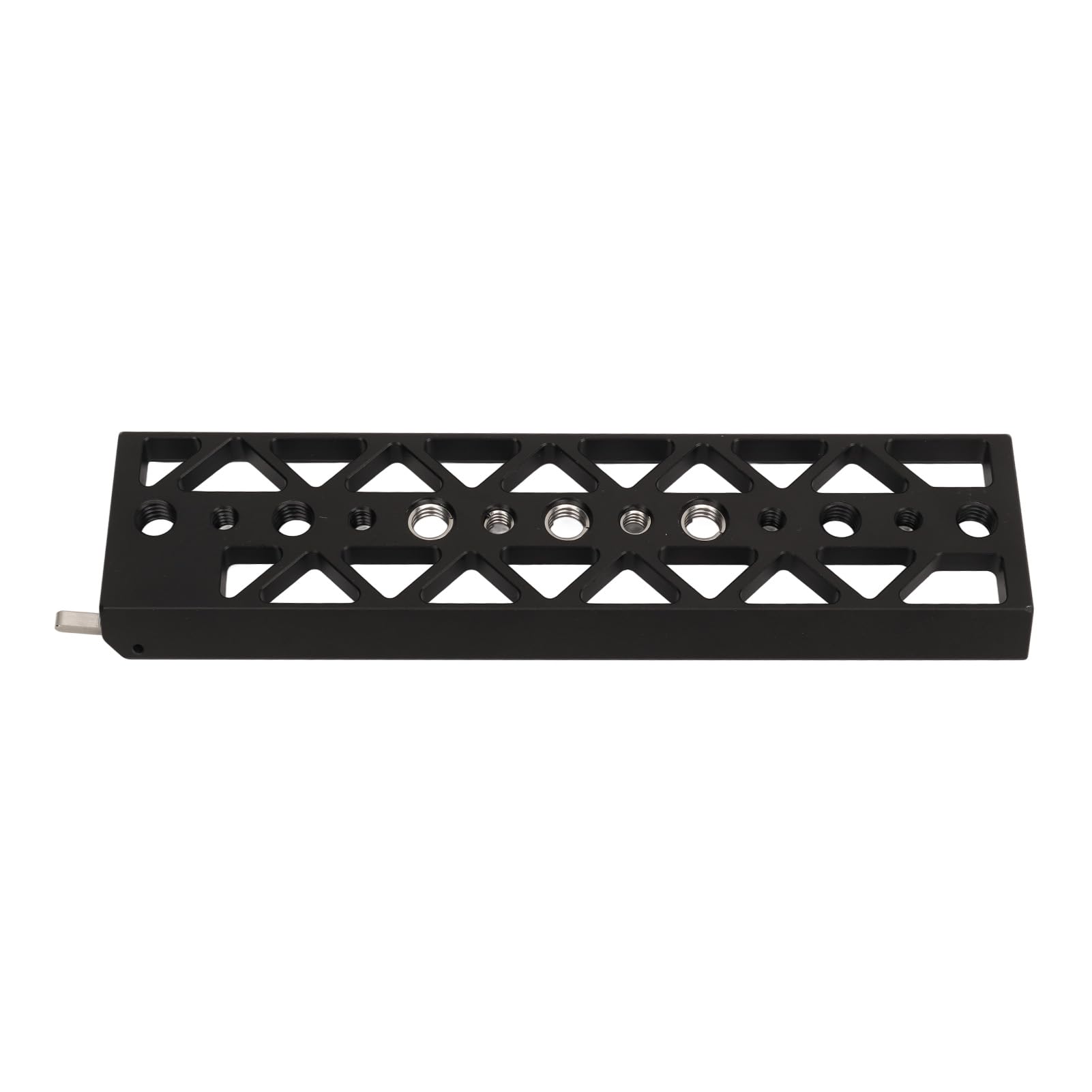 Piastra Dober Leggera in Lega di Alluminio Foro per Vite da 8 Pollici 1/4 3/8 con Perno Anti-stacco Compatibile Standard Compatibile per Gabbia Fotografica