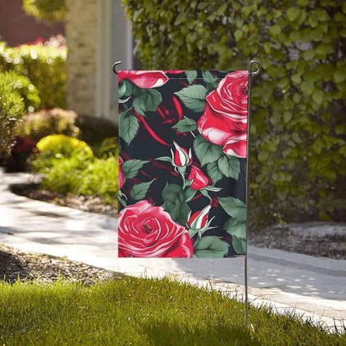 Drapeaux décoratifs roses double face résistants aux intempéries