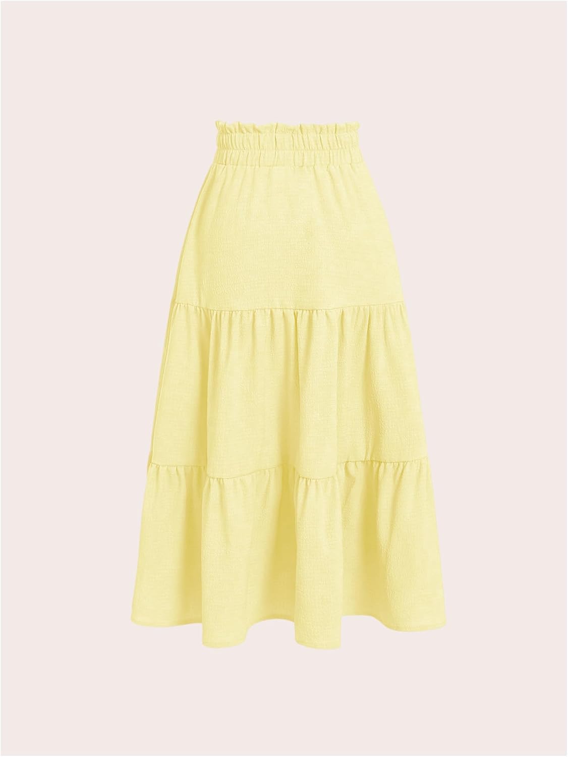 Floerns Girls Boho Floral Print High Waist Flare Hem Summer Long Skirt - Image 2