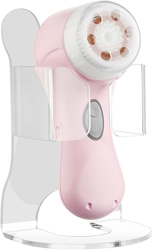 Vista 8 de Beautyflier Soporte eléctrico para cepillo de lavado facial, limpiador de limpieza de acrílico transparente para masajes y limpieza profunda