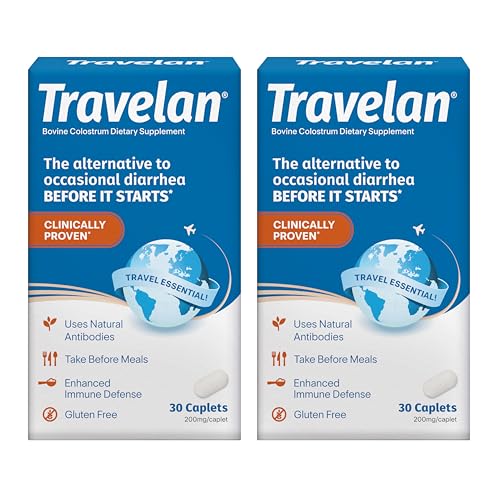 Anti Diarrhea Pills Help Prevent Travelers Diarrhea Before It Starts Clinically Proven Travel Essentials Drug-Free Colostrum Natural Digestive and Immune Support Supplement 60 Count