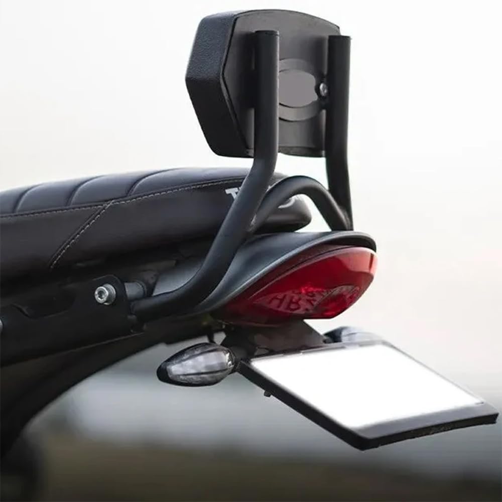 Kit Porta Targa Compatibile con Triumph Speed 400 Scrambler 400X 2024 2025, Realizzato in acciaio inossidabile