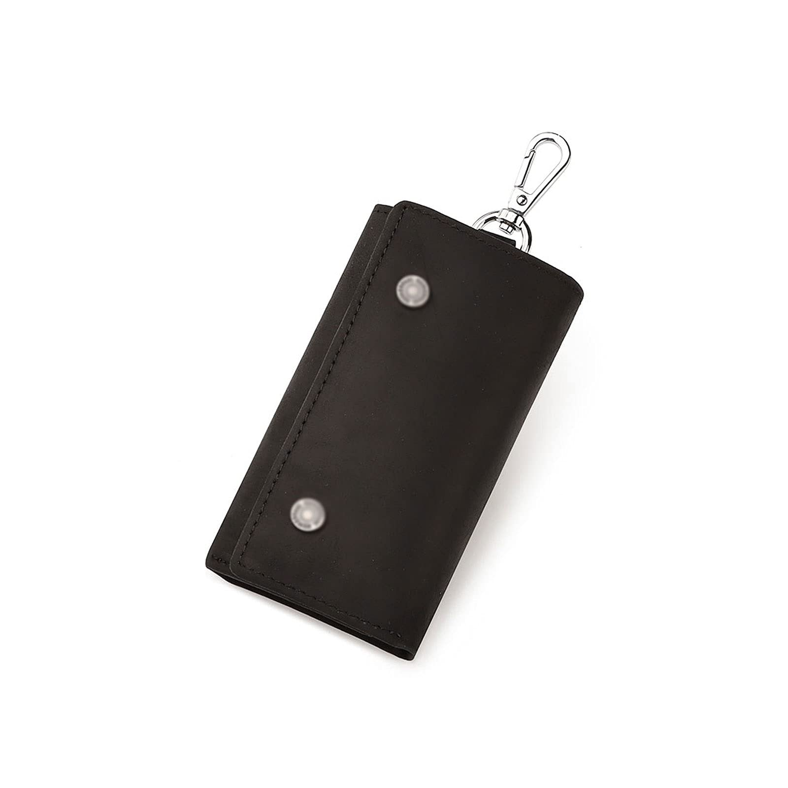 LUCIY Wallets for Women Leather Keychain Ladies Keychain Storage Bag Cow Split Car Key Wallet Butler Mini Bag (Color : Hortel�)