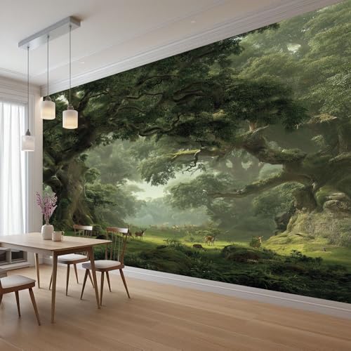 Wlujhia Fototapete Wald Dschungel, 200x150 cm Tropische Regenwald...