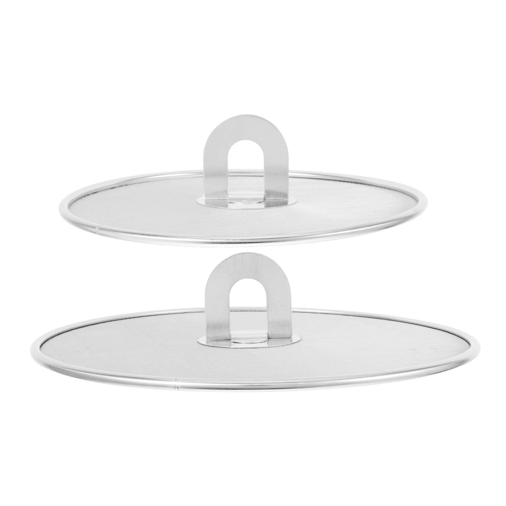 ABOOFAN 2Pcs Stainless Steel Splatter Guard Oil Screen for Frying Pan Efficient Grease Shield for Cooking Easy Clean Mesh Splatter Protection