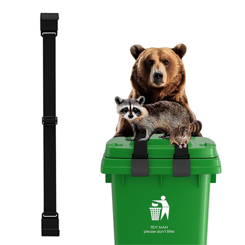 Metal Non-Slip Double Claw Trash Can Lid Lock