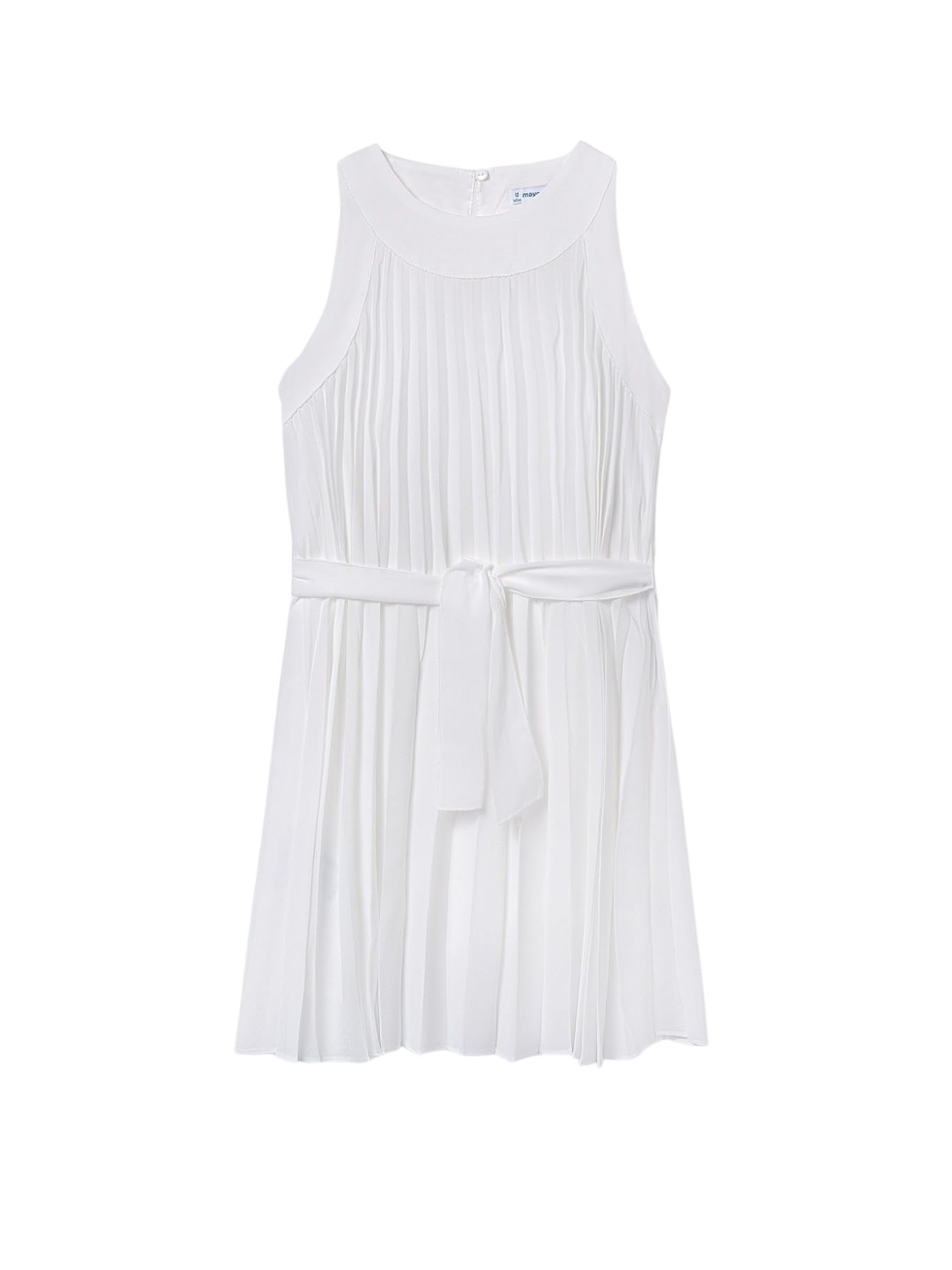 Mayoral Vestido Plisado para niña Crudo