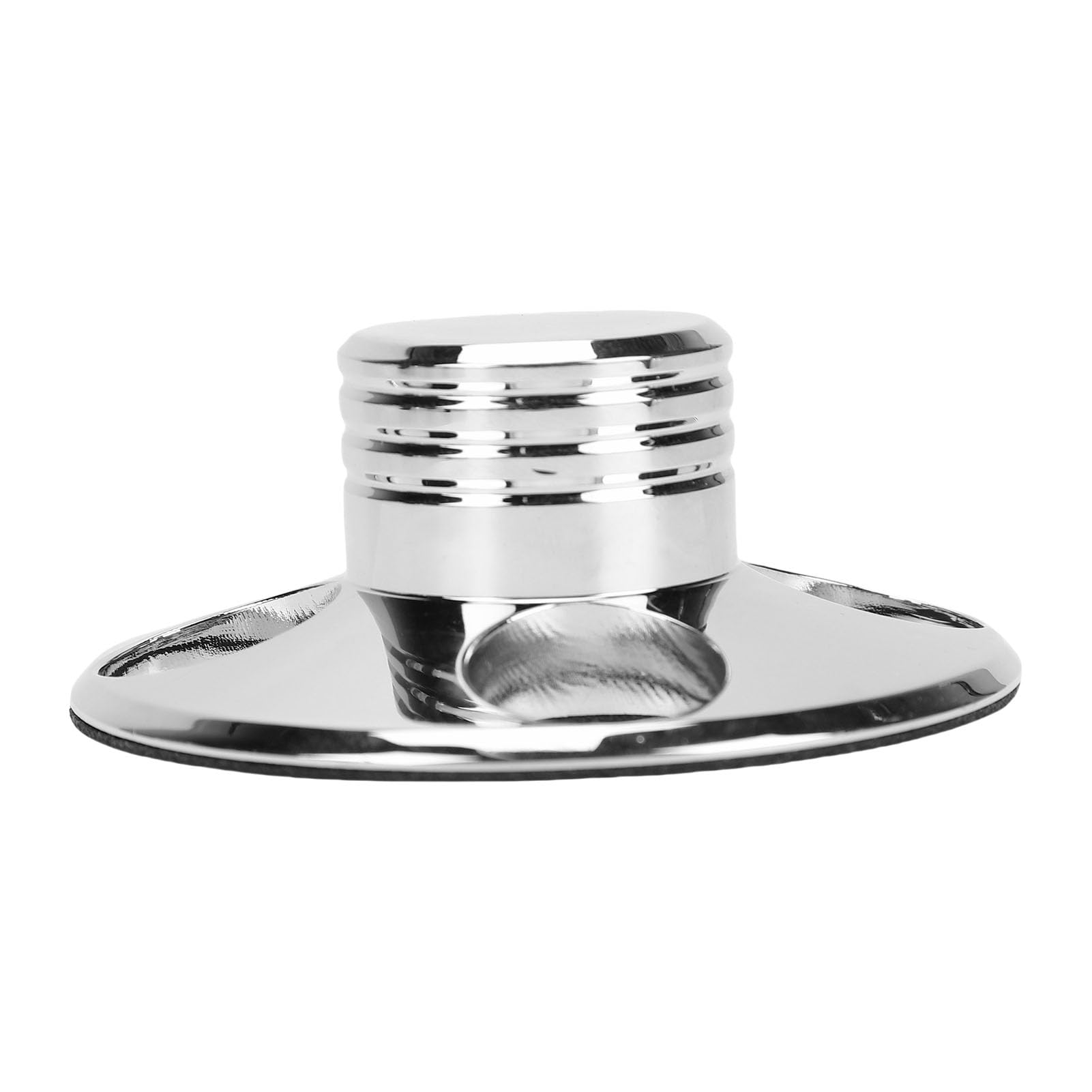 Ejoyous Stabilizzatore Peso Record, Stabilizzatore Disco Giradischi in Alluminio 78 X 30mm, Riduce Oscillazioni e Vibrazioni, Base in Feltro Protegge Le Etichette, per Giradischi Audiofili DJ (SILVER)