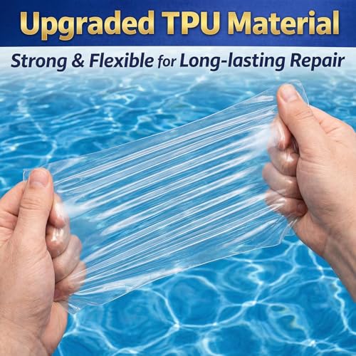 Extra Large Pool Liner Repair Patch, 2.79 x 4.1 Ft Self-Adhesive TPU Waterproof Patch Repair Kit for Above Ground Pools, Inflatable Pools, Pool Floats, Bounce Houses by ComfyKit - Image 6