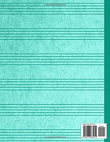 Wide Music Composition For Kids: Wide Music Manuscript Paper notebook for Kids 120 Pages - Image 2