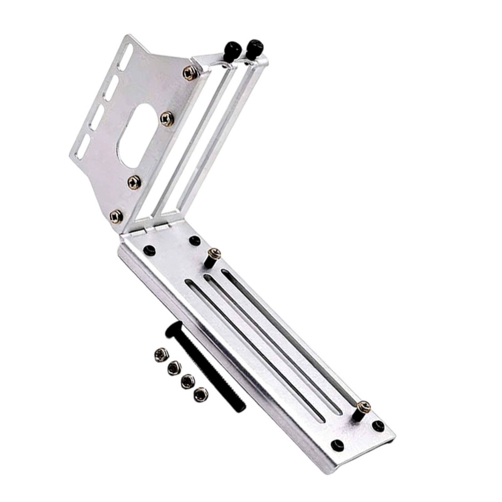 Kahdgss White Base Vertical Gpu Holder With 3 Slot Mount Bracket For Secure Graphics Card Placement In Desktop Metal Stand