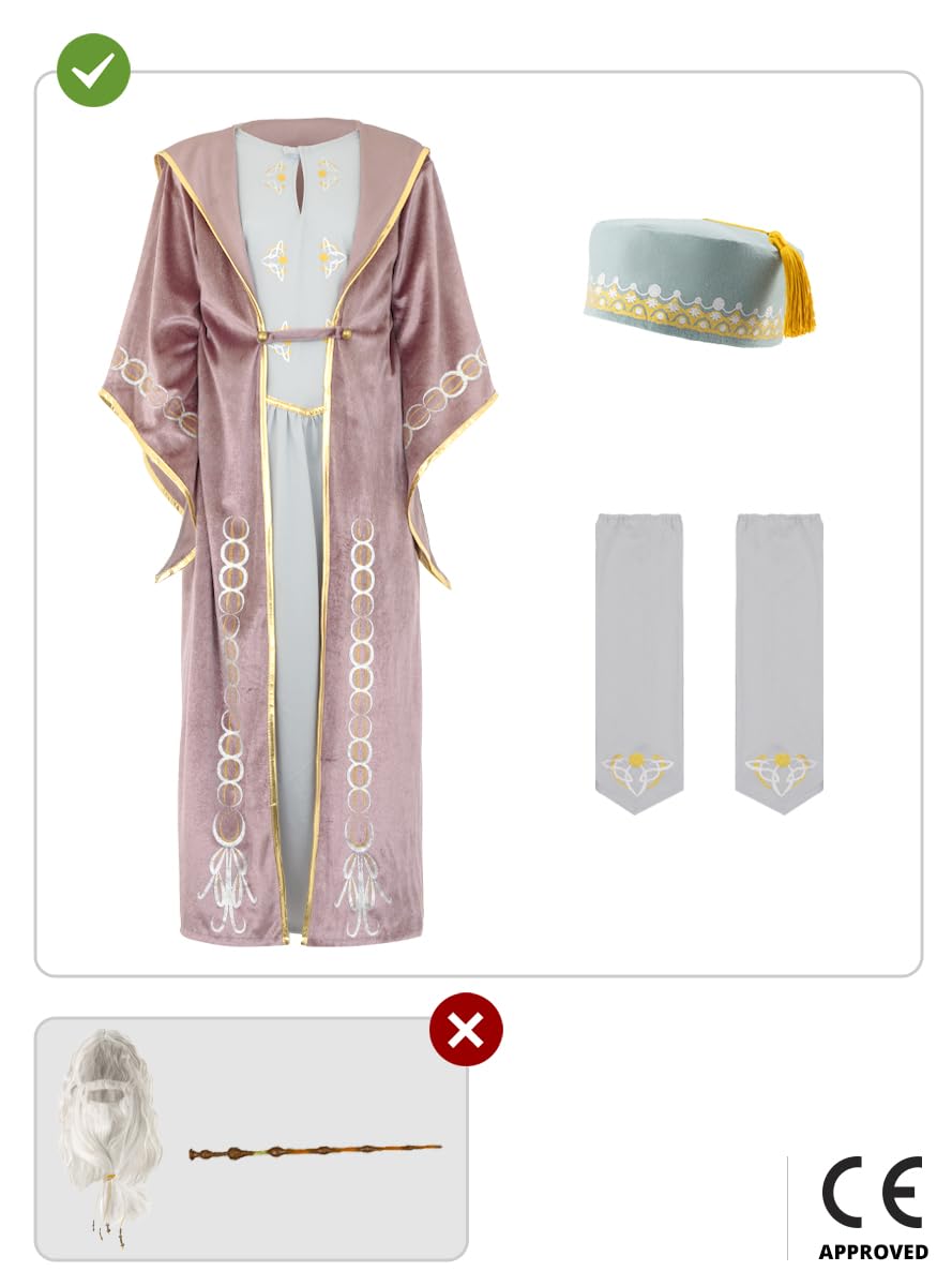 Funidelia | Costume di Albus Silente (Dumbledore) Harry Potter per bambini Film e Cinema, Gryffindor, Hogwarts - Costume per bambini e accessori per Feste, Carnevale e Halloween - Grigio/Argentato