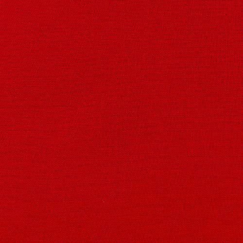 Kona Cotton Poppy Red, Quilting Fabric by the Yard