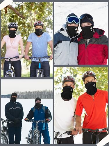 Image of SATINIOR 6 Pcs Ski Mask Cover Balaclava Full Face Mask Summer Face Cover UV Windproof Balaclava for Men Women Outdoor Sports