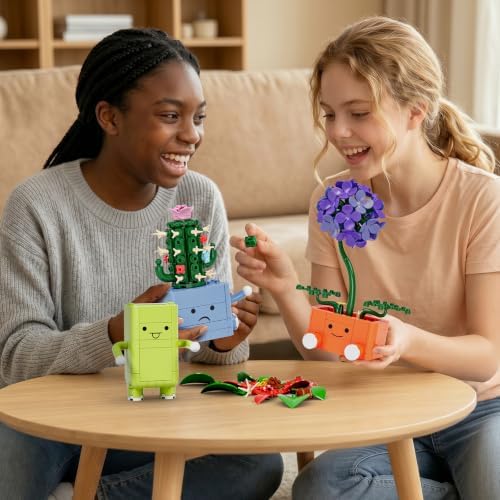 Botanicals Happy Plants Building Set for Kids Adult, Gift for Girl Ages 8+ — view 2