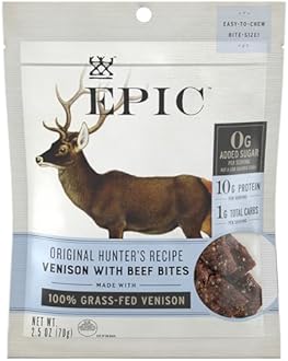 EPIC PROVISIONS Hunter's Recipe Venison Bites, 2.5 OZ