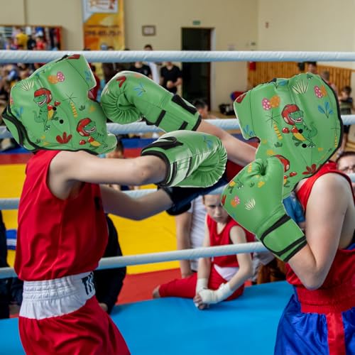 Image of Arrowbash Boxing Headgear and Gloves Set for Kids 6oz Boxing Gloves and Wrestling Headgear Sparring Equipment for Boxing Kickboxing Muay Thai BJJ Karate Training