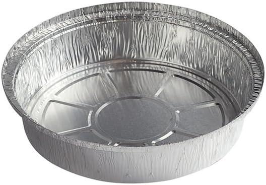 Miniatura 4 de Sartenes redondos de papel de aluminio de 9 pulgadas (paquete de 50), recipientes de lata desechables resistentes ideales para hornear, calentar,