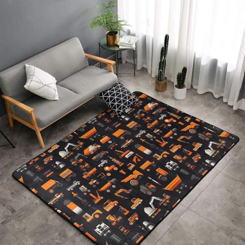 Tapis doux moderne motifs imprimés finitions haut de gamme 152 cm - 5
