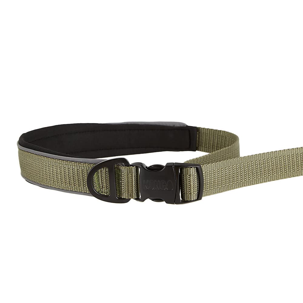 KONG Reflective Shock Absorbing Hands-Free Bungee Dog Leash 6' (Green) - image 3