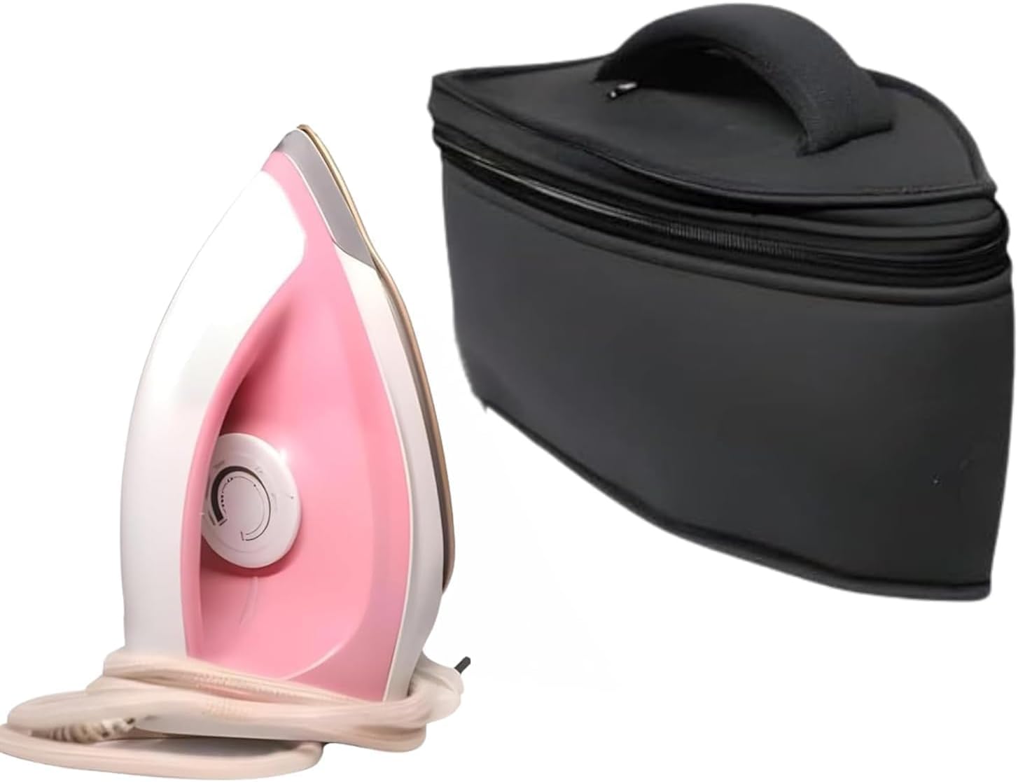 Iron Press Storage Cover, Ironing Board Iron Storage Bag, Handle, Zipper Closure, Protective Cover, For Travelling And Home Storage, Zippered