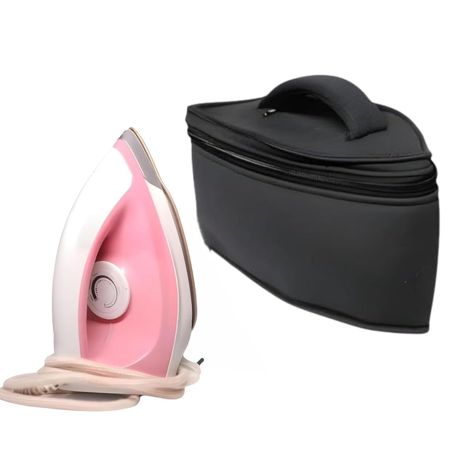 Iron Press Storage Cover, Ironing Board Iron Storage Bag, Handle, Zipper Closure, Protective Cover, For Travelling And Home Storage, Zippered