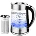 Produktbild Uarter 1.8L Glas Wasserkocher Elektrischer Wasserkessel Teesieb Einstellbare Temperatur mit automatischer Abschaltung, Warmhaltefunktion und Trockengehschutz, 2000W