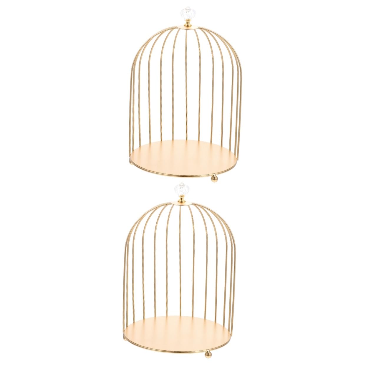 Alipis 2 Pz Alzata Per Dolci Espositore Per Dolci Gabbie Espositori Per Eventi Di Venditori Gabbia Organizzatori Di Cura Della Pelle Decorazione Di Cupcake Cosmetico Ferro Da Stiro Golden